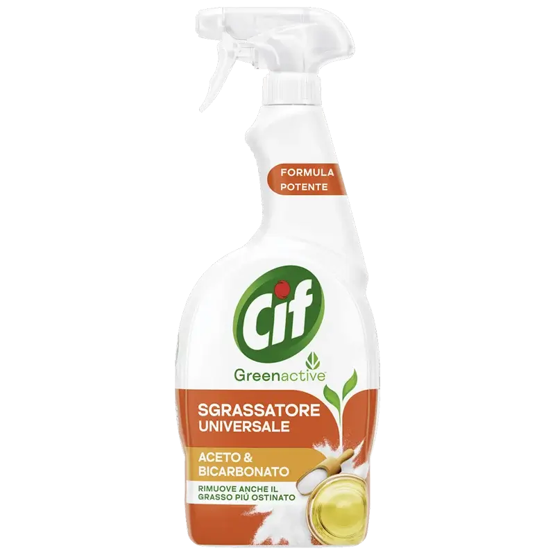 Cif Dégraissant Universel Greenactive En Spray Avec Vinaigre Et Bicarbonate De Soude 650ml