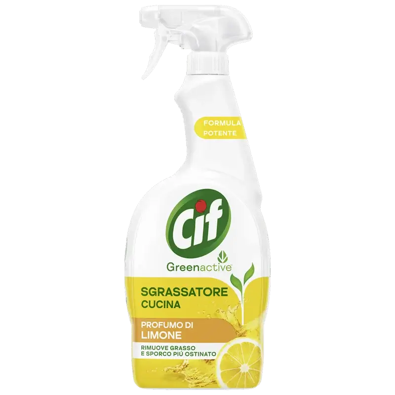 Cif Spray Dégraissant De Cuisine Greenactive Au Citron 650ml