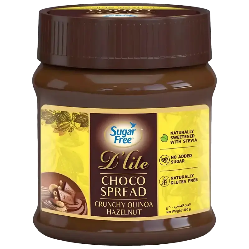 D'light Pâte à Tartiner Croquante Au Quinoa Et Aux Noisettes Sans Sucre 300g