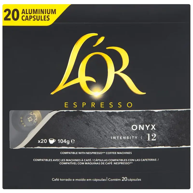 L'or Espresso Onyx 20 Capsules