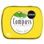 Compass Mints Lemon – Bonbons Sans Sucre au Goût Citron Rafraîchissant