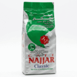 Café Najjar Maroc – Café Moulu au Cardamome 100% Arabica Brésilien 200g – Café Oriental Authentique