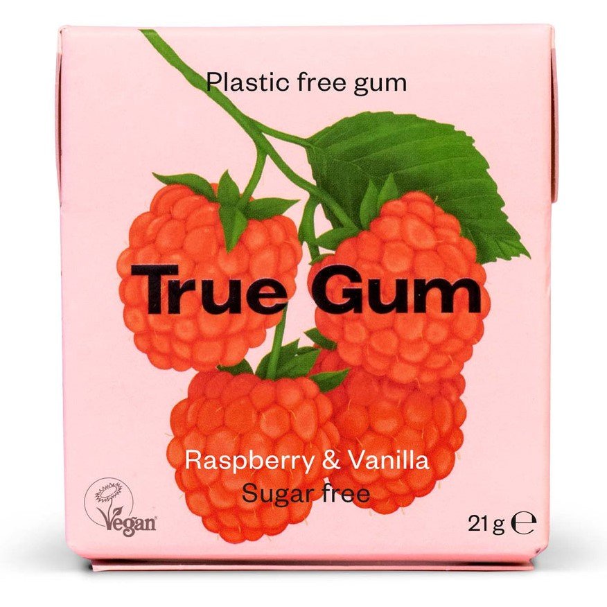 true-gum-true-gum-himbeere-vanille_5700002082534_Mustakshif True Gum Framboise Vanille sans Sucre 21G – Image 1