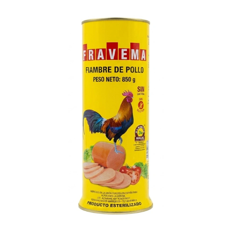 Fravema Luncheon Poulet Sans Gluten 850g – Maroc Fravema Luncheon Poulet Sans Gluten 850g – Maroc – Image 1