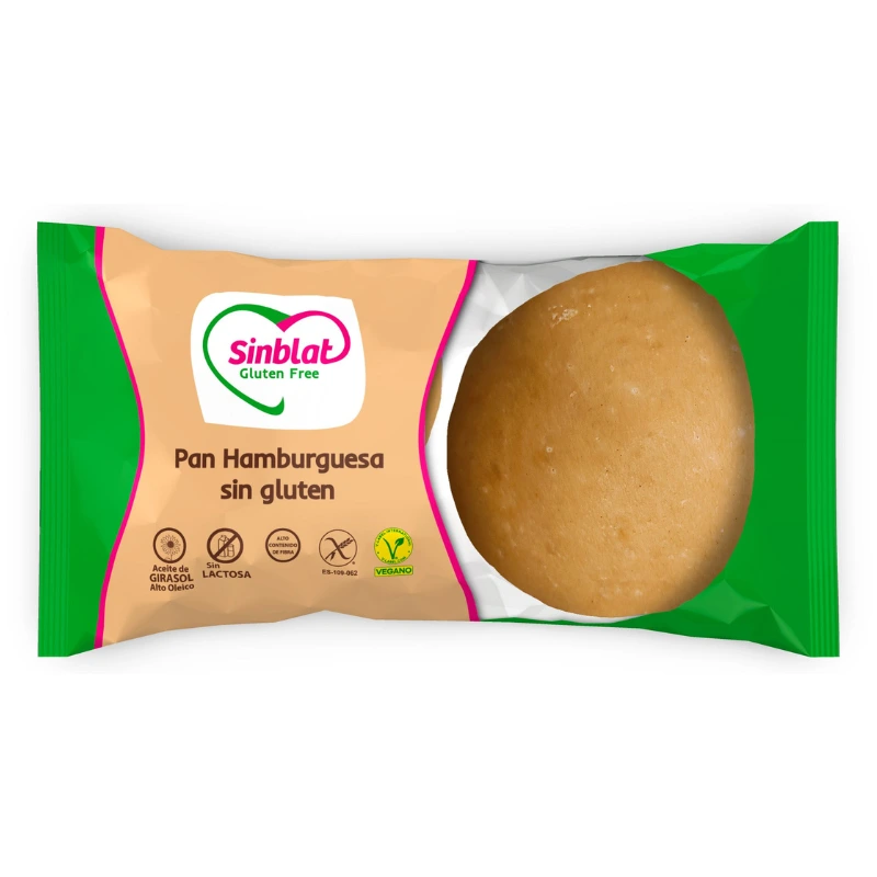 Achetez Sinblat pain burger sans gluten et sans lactose à Meknès. Pain vegan moelleux idéal hamburgers healthy. Livraison Maroc.