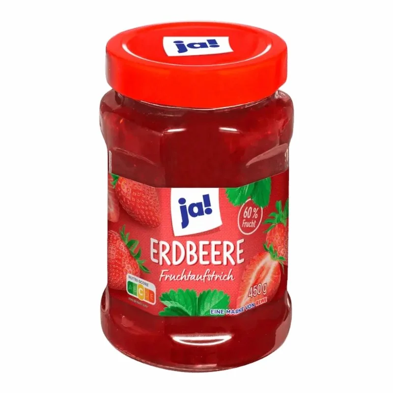 Ja! Confiture Abricots 450g – Saveur Fruitée Maroc Ja! Confiture Fraise 450g – Saveur Gourmande Maroc – Image 1