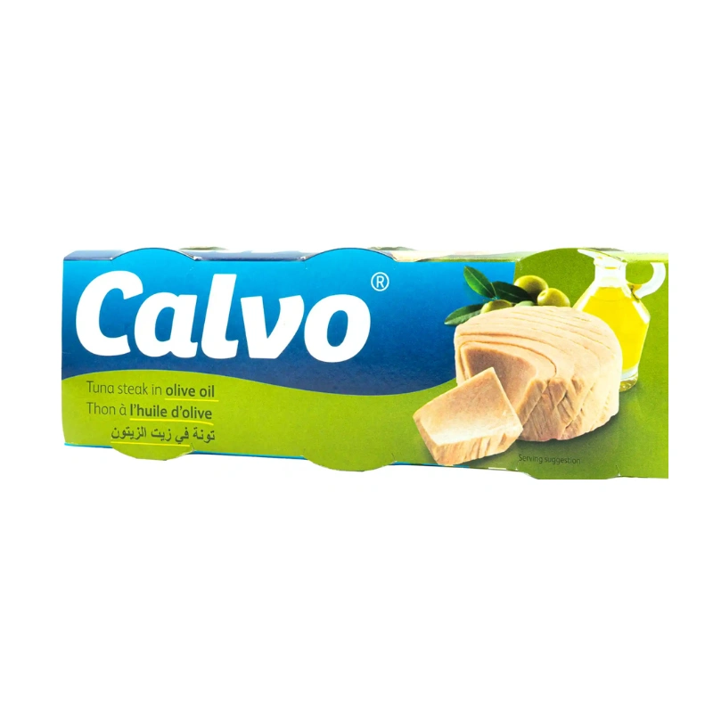 Atún Calvo Huile d’Olive Pack 3×25 – Thon Maroc Atún Calvo Huile d’Olive Pack 3x25 – Thon Maroc – Image 1