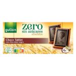 Tablette de chocolat noir sans sucre ajouté Gullón Zero. Saveur intense, faible en sucre, idéale pour régime, diabète et alimentation saine.