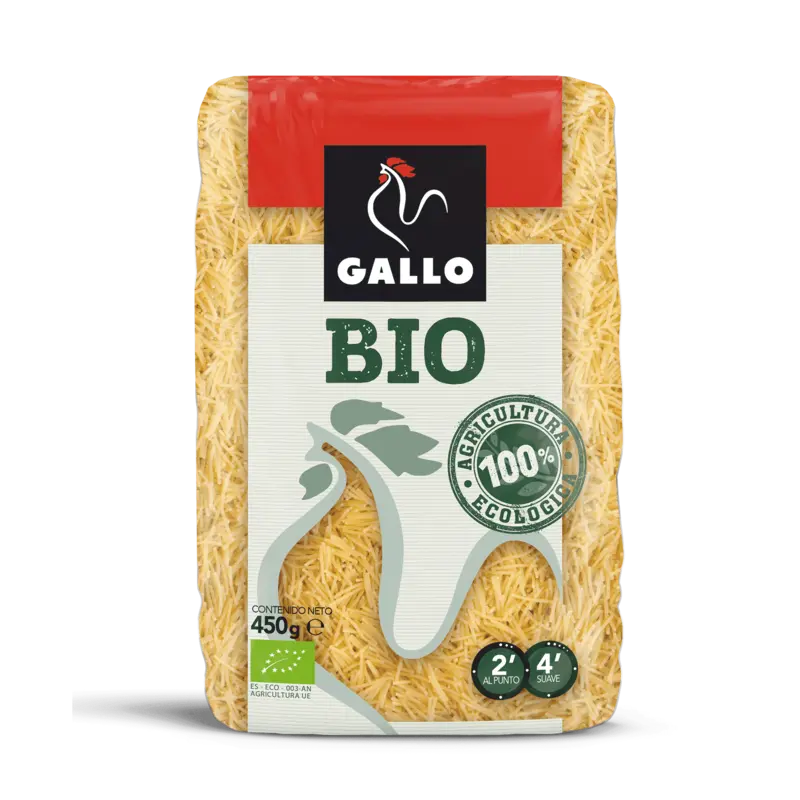 GALLO-BIO-Fideo-450g GALLO BIO Fideón 450g – Pâtes Bio Maroc – Image 1