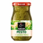 Gallo Sauce Pesto au Basilic Frais – Saveur Italienne Authentique – Pot de 190 g
