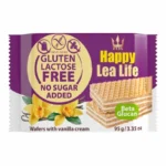 Happy Lea Life Gaufrettes Vanille Sans Gluten Sans Lactose Sans Sucre 95 g – Snack Healthy Maroc