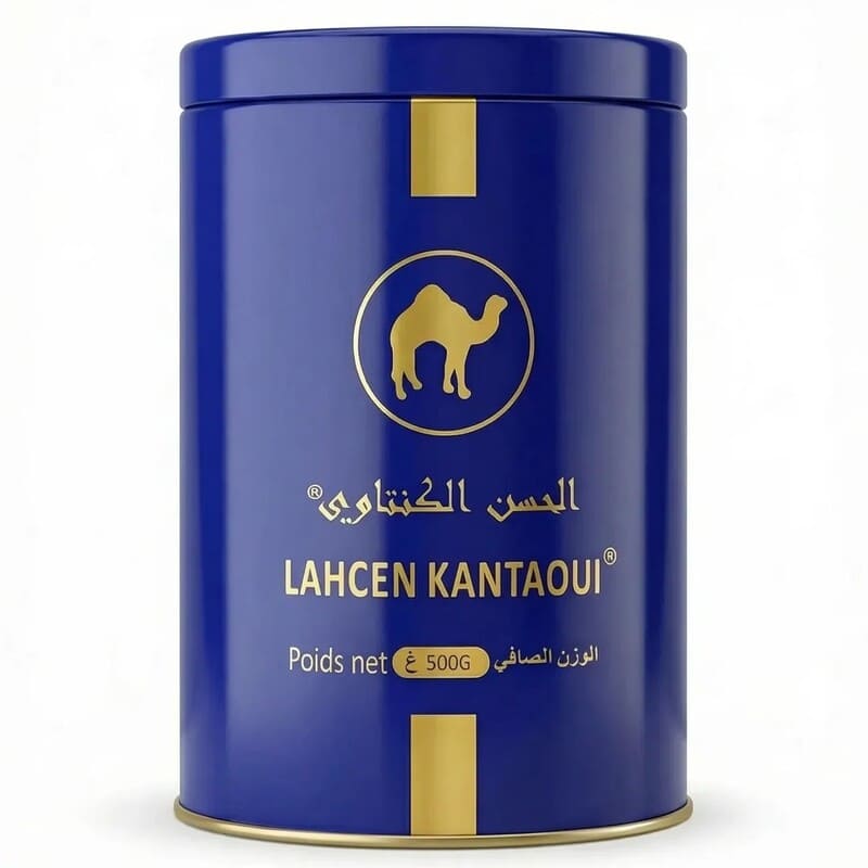 Lahcen Kantaoui Thé Gingembre Dattes 360g – Infusion Naturelle Énergie & Digestion Maroc – Image 1