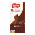 Nestlé Chocolat au Lait Sans Sucres Ajoutés – Texture Fondante – Tablette 115 g