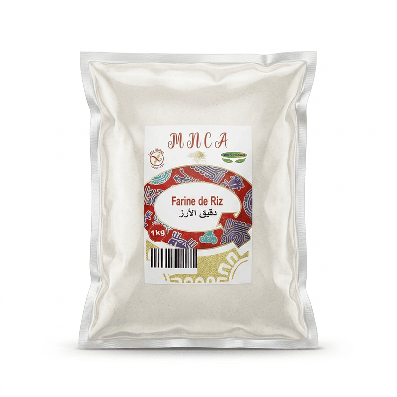 PPPP MNCA Farine de Riz Sans Gluten 1kg – Naturel Maroc – Image 1