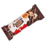 Kinder Bueno Dark – Barre de Chocolat Noir et Cœur Fondant à la Noisette – 43 g