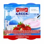 Pascual Greek Style Fraise 4x120g – Yaourt Maroc