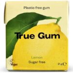 True Gum Citron Sans Sucre 21G – Chewing-Gum Naturel Vegan Sans Sucre Maroc