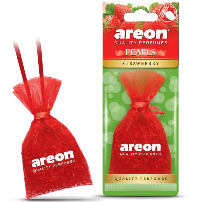 Areon-Pearls-Strawberry-thumb Areon Fraise ABP17 Pearls Strawberry Désodorisant Maroc – Image 1