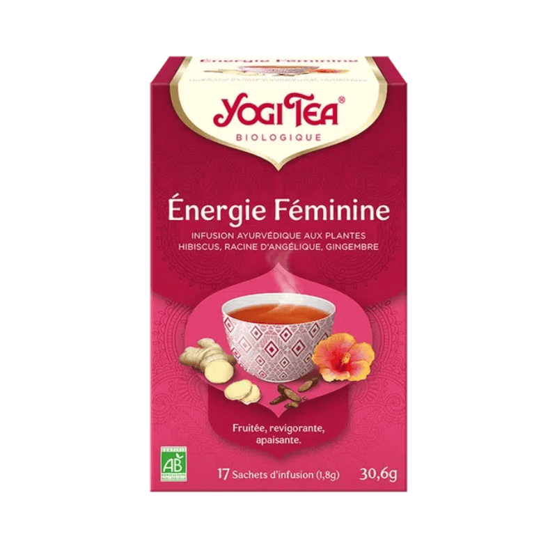Yogi Tea Énergie Féminine Bio 17x1.8g – Infusion Maroc Yogi Tea Énergie Féminine Bio 17x1.8g – Infusion Maroc – Image 1