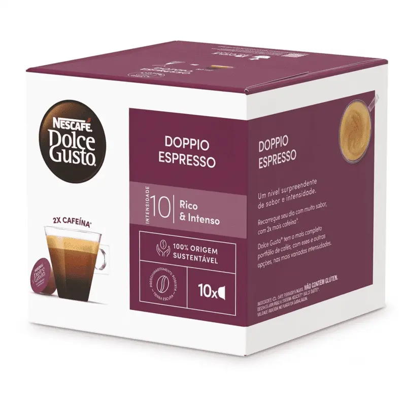 Nescafé Dolce Gusto Doppio Espresso Intensity Nescafé Dolce Gusto Doppio Espresso Intensity 10 x10 – Café Riche et Intense | Maroc – Image 1