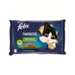 Purina Felix Fantastic Sélection Légumes en Gelée 4 x 85 g – Bœuf, Poulet, Saumon & Truite | Maroc