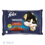 Purina Felix Fantastic Viandes en Gelée 4 x 85 g – Poulet, Lapin, Agneau & Bœuf | Maroc