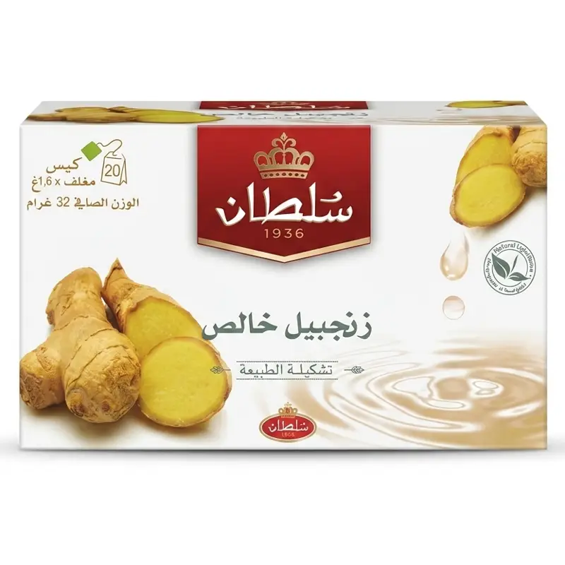 Sultan Nature Collection Pure Gingembre Sultan Nature Collection Pure Gingembre – 20 sachets 32 g – Infusion de gingembre – Image 1