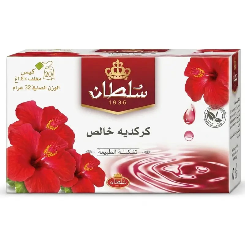 Sultan Nature Collection Pure Hibiscus Sultan Nature Collection Pure Hibiscus – 20 sachets – Infusion d’hibiscus – Image 1