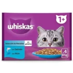 Whiskas Sélection Poissons en Gelée 4 x 85 g – Nourriture Humide pour Chat Adulte | Maroc