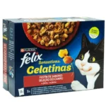 Purina Felix Sensations Festin de la Mer en Gelée 12 x 85 g – Sardines & Saumon | Maroc