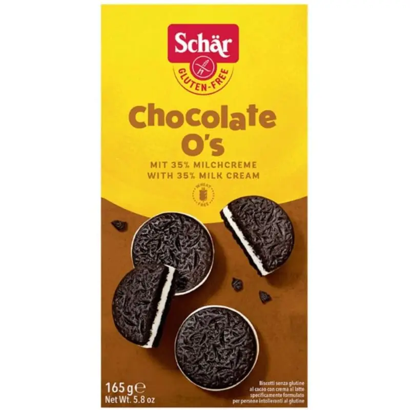 Schär Schär Chocolats O's Biscuit au chocolat Sans Gluten – Image 1